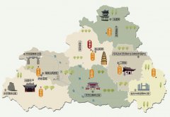  陕西省商洛市旅游地图 