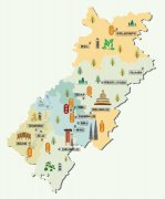 四川省达州市旅游地图高清版