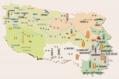  青海省玉树市旅游地图 