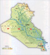 高清伊拉克地形图