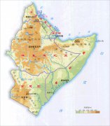 高清埃塞俄比亚地形图