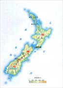 高清新西兰地形图