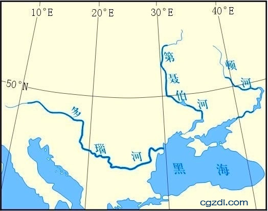 世界主要河流－多瑙河、第聂伯河、顿河